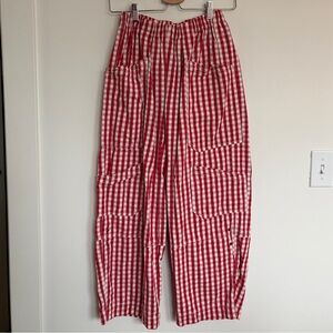 BDG Charlie Gingham Wide-Leg Pant